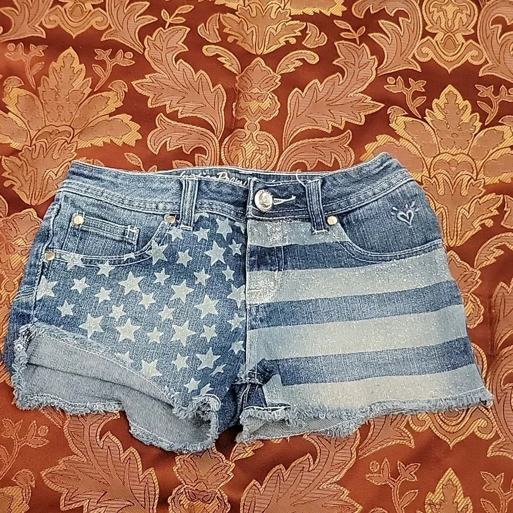 Justice jeans shorts size 10